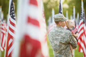 American Solider with Daughter